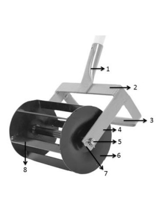 Hand-Gartengrubber mit fixem Messer 7