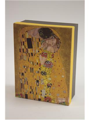 Vaza iz porcelana z dekorjem Gustava Klimta Poljub